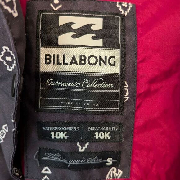 Billabong women's waterproof 10k insulated hooded Ski full zip Jacket Coat sz S - Picture 7 of 16
